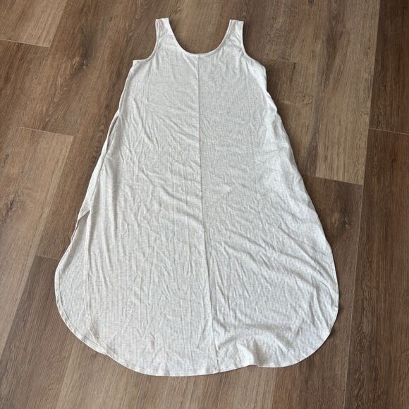 Chris and Carol Tan Ribbed Knit Tank Midi Dress - Size M - Picture 1 of 6